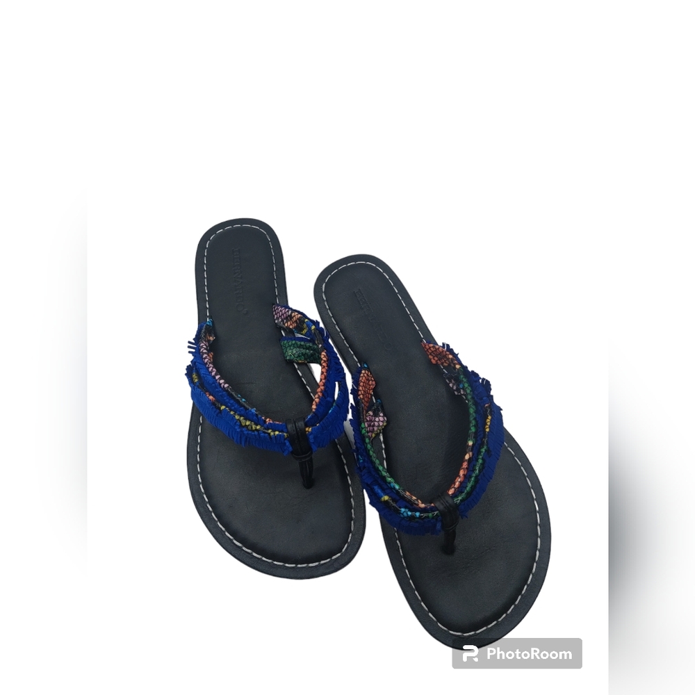 ANTHROPOLOGIE Bernardo‎ Miami Fringe Sandals size 9 1/2M - Picture 2 of 7